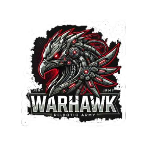 Warhawk Re:Botic Army Kiss-Cut Stickers - Edgy Tech-Inspired Decals for Laptops and Gear - Image 2