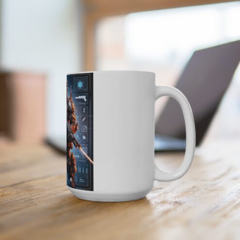 Gaming-Inspired Ceramic Mug with Gun Designs - Perfect for Gamers & Collectors - Image 4