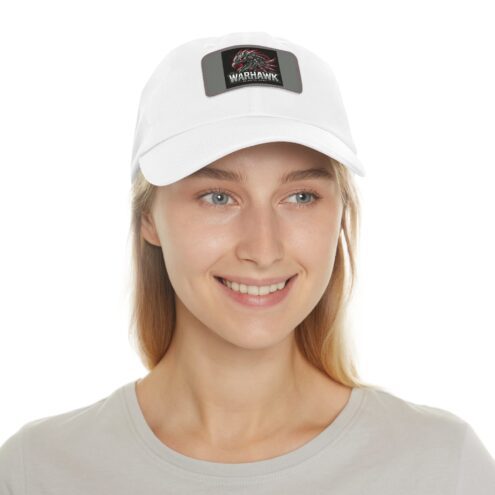 Dad Hat with Leather Patch (Rectangle) - Image 3