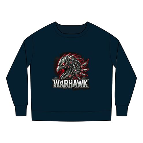 Toddler Sweatshirt - Warhawk Graphic Design - Cool Kids Clothing - Image 3