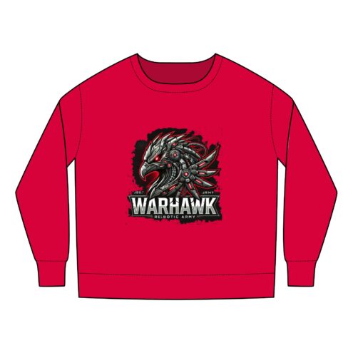 Toddler Sweatshirt - Warhawk Graphic Design - Cool Kids Clothing - Image 5