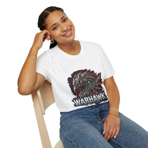 Warfare Warrior Unisex Softstyle T-Shirt - Edgy Graphic Tee for Fans of Military Aesthetics - Image 3