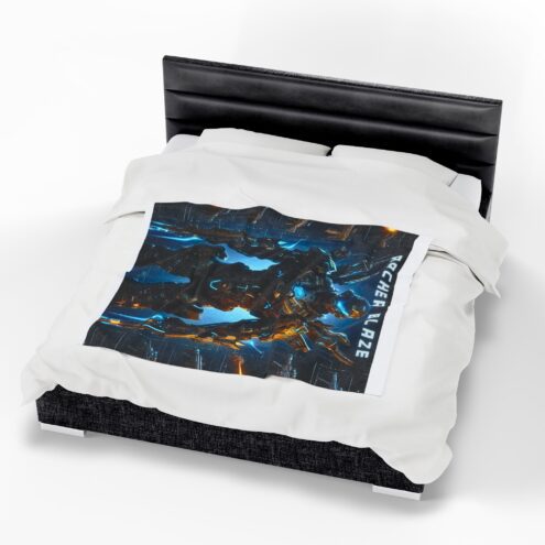 Archer Blaze Velveteen Plush Blanket - Cozy Gamer Gift for All Occasions - Image 2