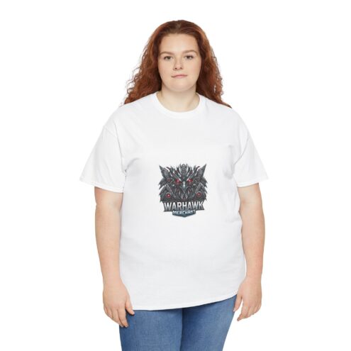 Warhawk Graphic Unisex Heavy Cotton Tee - Bold and Fearless Design - Image 2